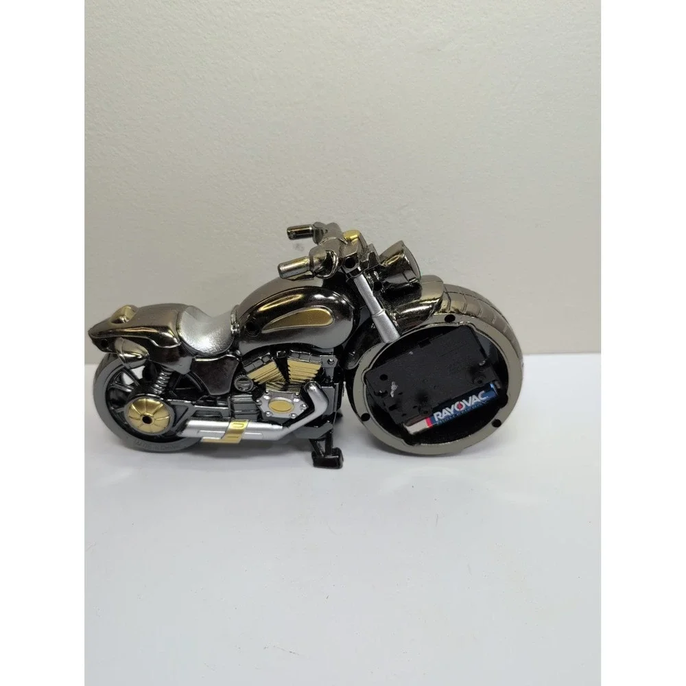 Cool Vintage Motorcycle Model Alarm Clock Battery Powered